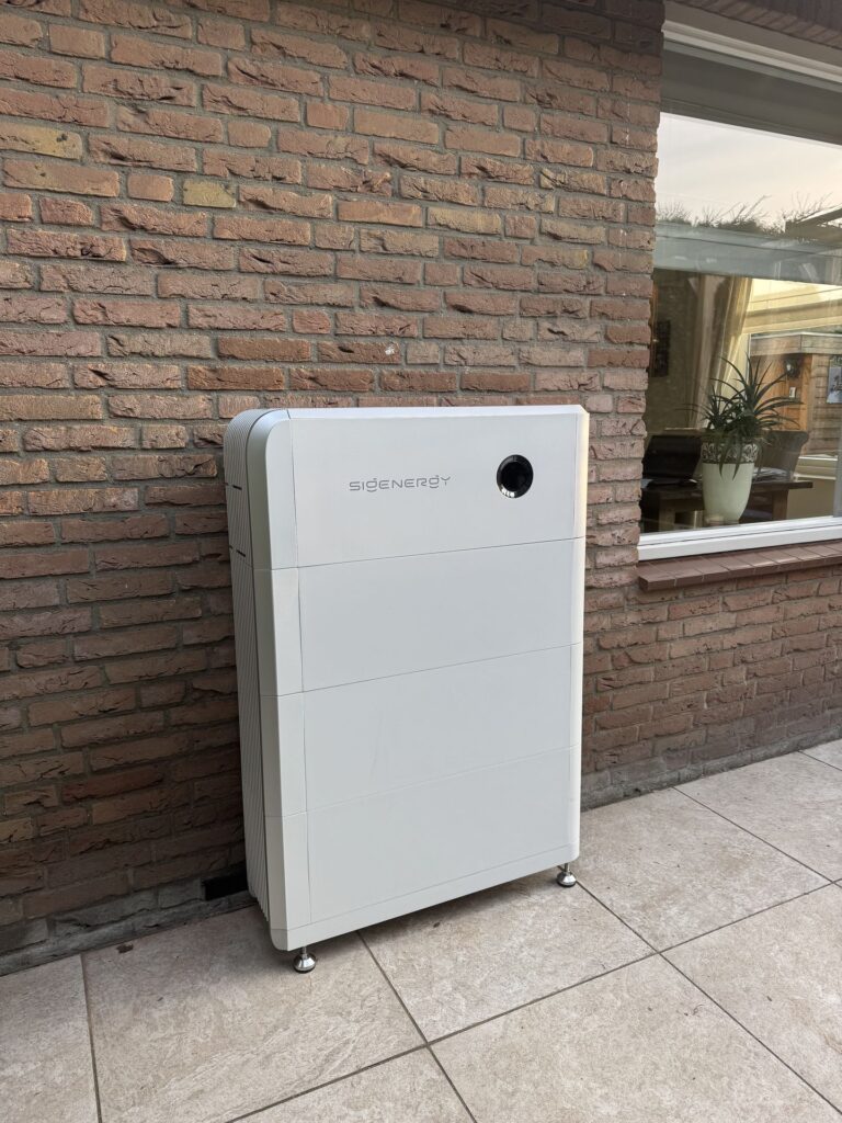 Sigenergy thuisbatterij geïnstalleerd in Rijsenhout